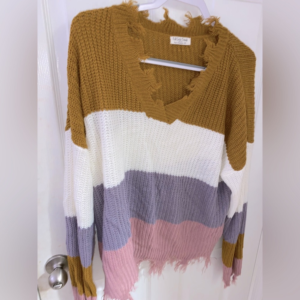 Fringed sweater